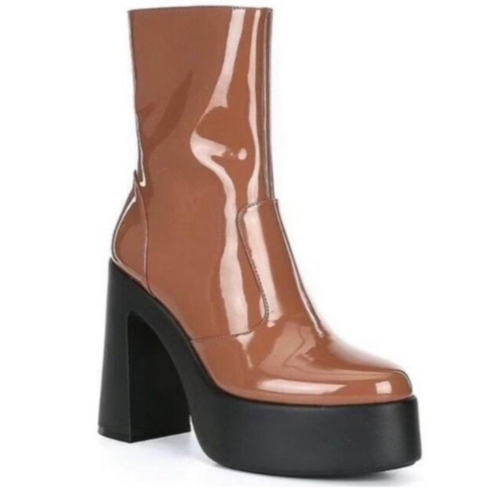 Levi Tate Patent Platform Mid Boots